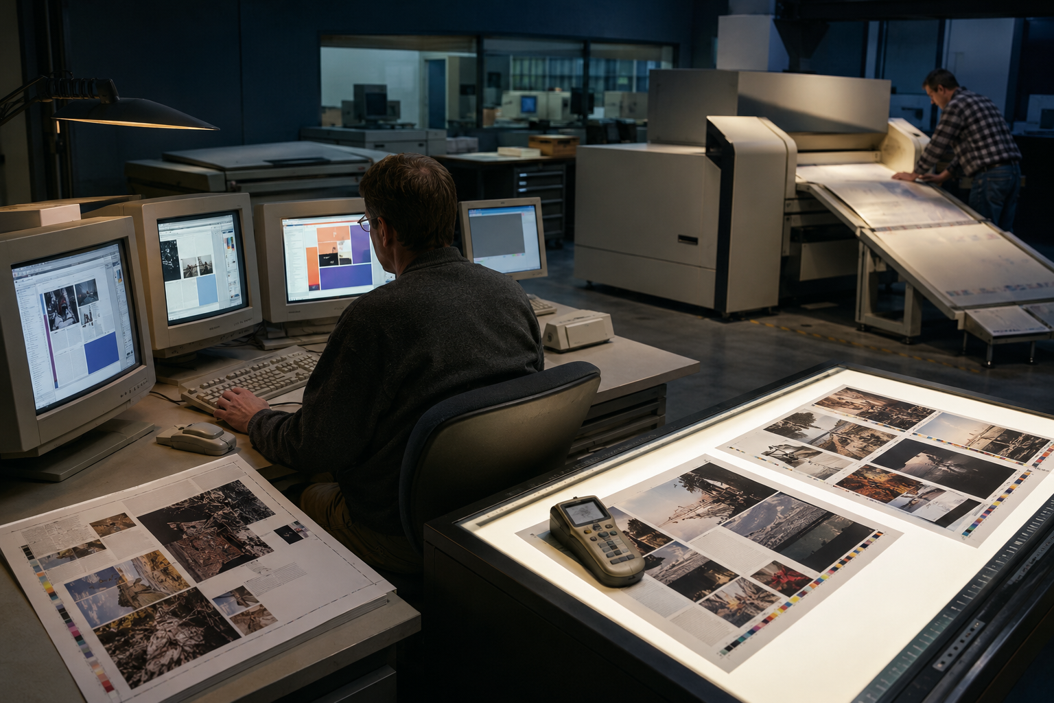 Newspaper digital imaging and prepress production environment